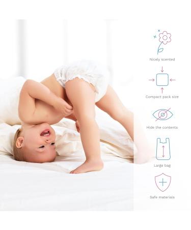 Babyono Fragrance Disposable Diaper Bags - 100 Count | Eco-Friendly & Convenient for International Shipping - Buy Online on GoSupps.com