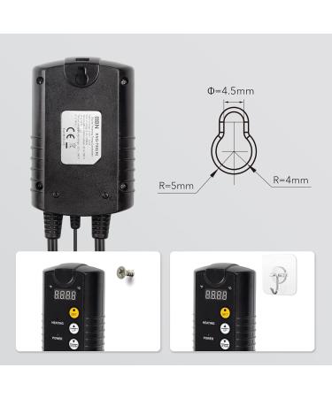 HBN Digital Temperature Controller with Sensor - Ideal for Heating Mats Seed Germination Reptile Breeding and Greenhouse Incubation - 230V Thermostats International Shipping Available - Buy Online on GoSupps.com
