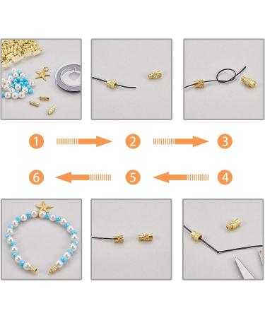 PandaHall Screw Twist Clasps 50 Sets - Brass Barrel Jewelry End Tip Caps for DIY Bracelet & Necklace Making - Buy Online on GoSupps.com