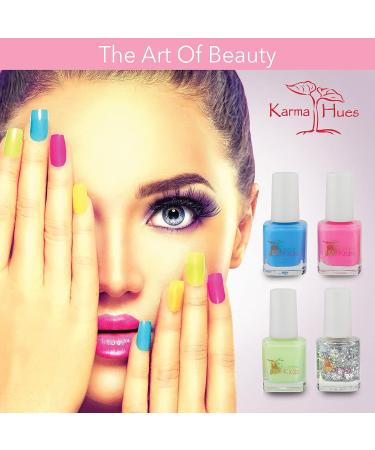 Karma Kids Nail Polish Box Set No. 1 - Non-Toxic, Vegan & Cruelty Free | Quick Dry Kids Friendly Formula - 0.92 Fl Oz - Buy Online on GoSupps.com