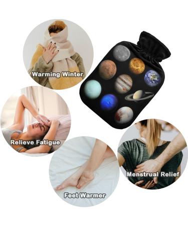Naanle 2L Solar System Planet Heat Bottle | Transparent Hot Water Bottle for Bed | Pain Relief & Cold Therapy | Large Hand & Foot Warmer - Buy Online on GoSupps.com