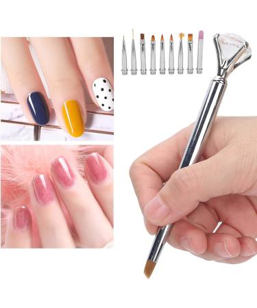 Nail Art Liner Nail Art Painting Pen Fine Craftsmanship Painting Pen DIY Dotting Design for Nail Shop Household(Silver) - Buy Online on GoSupps.com