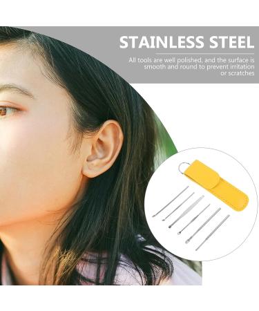 Stainless Steel Earwax Removal Kit | Ear Cleaning Tool Set for Safe and Easy Ear Wax Removal | Portable Ear Cleaner Tool for Ear Hygiene - Buy Online on GoSupps.com