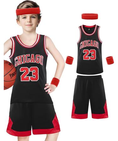 Kids Basketball Jersey Set - 2-Piece Sleeveless Jersey & Shorts for Young Athletes | Black | MetaParty - Buy Online on GoSupps.com