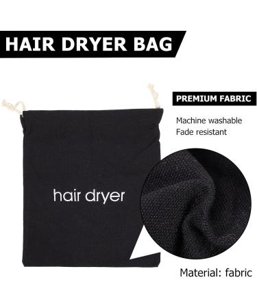 MUSISALY 2pcs Hair Dryer Storage Bag Travel Hairdryer Storage Organizer Bag Hair Dryer Bags Sack Black Fabric - Buy Online on GoSupps.com