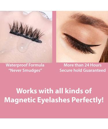 Luxillia Black Magnetic Eyeliner (2 Pack) - Strong Hold, Waterproof & Natural for Magnetic Lashes - Buy Online on GoSupps.com