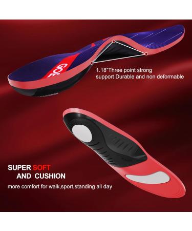 Plantar Fasciitis Insoles - Orthotic Support for Men & Women | Heavy Duty Arch Support for Flat Feet & Standing All Day | Size M (Men 9-10.5/Women 10-11.5 - Buy Online on GoSupps.com