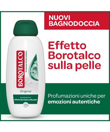  Borotalco Borotalco Original Shower Gel Wet Body Wash with Borotalco fragrance formula with moisturizing agents Borotalcohol effect on the skin dermatologically tested 2 x 600ml bottles - Buy Online on GoSupps.com