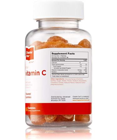 Chapter One Vitamin C Gummies â€“ 60 Delicious Gummies for Immunity Boost - Buy Online on GoSupps.com