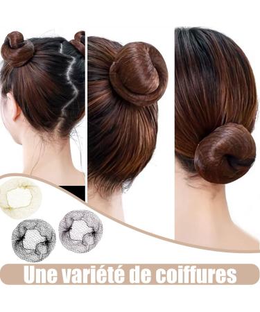 30 Pieces Invisible Hair Networks for Ballet - Elastic Hair Nets with Needles for Kids | Sleeping Hair Accessories in Black Coffee & Gold - Buy Online on GoSupps.com