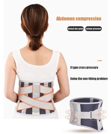 Samnuerly Lumbar Support Belt - X-Large Back Bandage for Pain Relief Herniated Disc Sciatica & Scoliosis - Men & Women - Buy Online on GoSupps.com