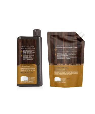 Every Man Jack Amber & Sandalwood Body Wash Refill - Naturally Derived Paraben Free 36oz Pouch + 24oz Bottle - International Shipping Available - Buy Online on GoSupps.com