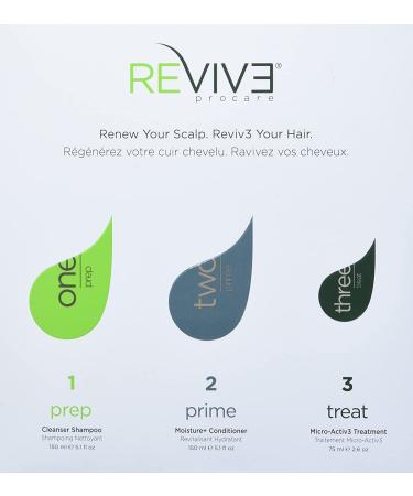 REVIV3 Procare 30 Day Trial Kit for Fine and Thinning Hair - Sulfate and Paraben Free - Hair Treatment System for Men and Women - Buy Online on GoSupps.com