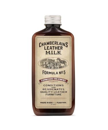 Chamberlains Leather Milk Furniture Treatment - All-Natural Leather Cleaner, Leather Conditioner for Couches and Living Room Furniture No 5, 6 Oz