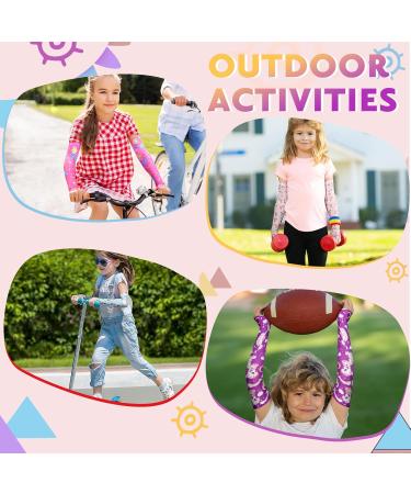 Fourluoo 6 Pairs Elastic Eczema Sleeves for Kids Scratch Sleeves Toddler Itch Relief Soft Arm Leg Covers UV Protection(Mixed Cartoon) - Buy Online on GoSupps.com