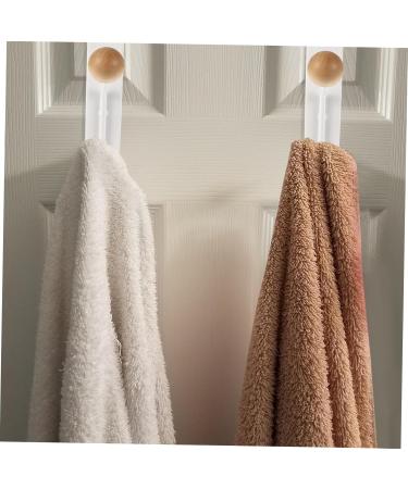 STOBAZA 2pcs Hook up Clothes Rack White Door Backpack Hooks Bathroom Towel Hooks Wall-Mounted Clothes Ball - Buy Online on GoSupps.com