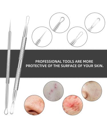 2022 Newest Blackhead Remover Tools - 2 PCS Acne Needles & Whitehead Removal Kit - Professional Stainless Pimple Popper & Extractor Device - Buy Online on GoSupps.com