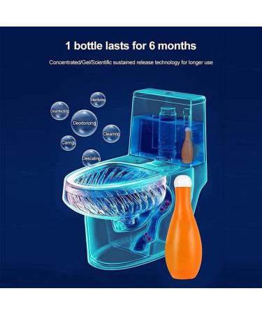 Bowling Blue Bubble Toilet Bowl Cleaner Blue Bubble Bottle Cleaner Tablet Toilet Fresheners Bowling Blue Bubble Household Toilet For Bathrooms Toilets (1pcs) - Buy Online on GoSupps.com