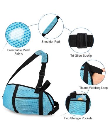 Child Arm Sling & Shoulder Immobilizer | Kids' Arm Loop with Waistband & Storage Bag - Support for Broken Arm Elbow & Wrist Injuries - Buy Online on GoSupps.com