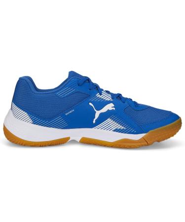 PUMA Unisex Solarflash II Indoor Court Shoe - 44.5 EU - Puma Royal & White Gum - International Shipping Available - Buy Online on GoSupps.com