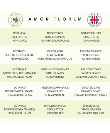 Amor Florum 250ml Natural Rinsing: Coconut Pomegranate Sea Buckthorn & Sweet Orange - Sulfate & Paraben Free pH 5.5 Balanced - Buy Online on GoSupps.com