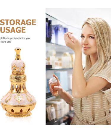 STOBAZA Refillable Crystal Glass Perfume Bottles - Retro Style Empty Essence Bottle for Essential Oils & Perfume | International Shipping Available - Buy Online on GoSupps.com