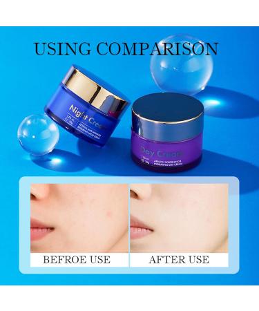 Set Day and Night Cream Moisturizing & Firming Anti-Aging Care Moisturizing Firming Cream Hydratation et Nutrition Am lioration de l' lasticit de la Peau Convient Tous les Types de Peau - Buy Online on GoSupps.com