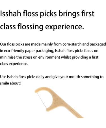 Natural Charcoal Dental Floss Picks - 200 Count | BPA Free, Vegan, Eco-Friendly by Isshah - Buy Online on GoSupps.com