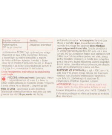 Tylenol Regular Strength Ez Tab 24 count - Buy Online on GoSupps.com