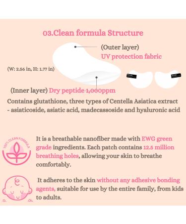  DermaFi Protective & Clean Sun UV Shield Patch Breathable and Transparent Patch (0.0002 inches nano-thickness) 1pair* 5pack Korean Beauty Small size for Kids - Buy Online on GoSupps.com