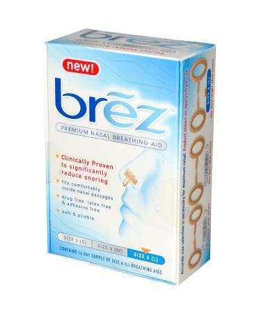Brez | Premium Nasal Breathing Aid | Reduce Snoring | Snoring Aid | Large | 14 Pack