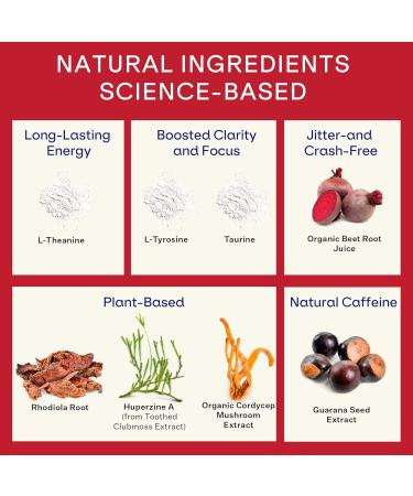 Blueshift Energy + Focus - Less-Sweet Super Clean Plant-Based Energy Drink for Adults with Guarana Green Tea Rhodiola Caffeine B Vitamins for Clarity & Focus No Sugar - Powder Sticks (10 Pack) Stick Packs 0.29 Ounce (  - Buy Online on GoSupps.com