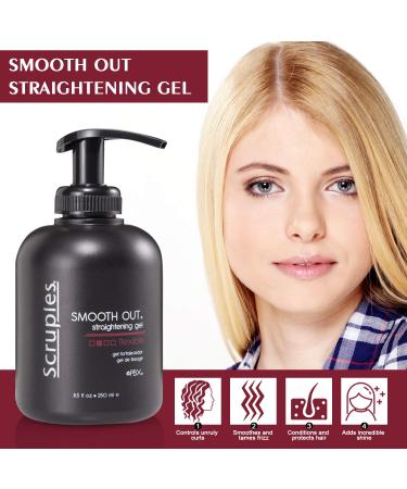 Scruples Smooth Out Hair Straightening Gel (8.5oz) - Anti-Frizz Balm for Men & Women | Controls Curls, Conditions & Smoothens | All Hair Types - Buy Online on GoSupps.com