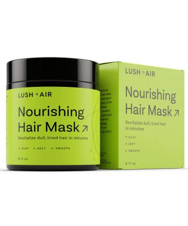 Lush Air            * Hair Mask for Dry Damaged Hair and Growth  Hair Treatment for Nourishing and Hydrating Dry Hair  Vegan and Cruelty Free  8 Fl Oz