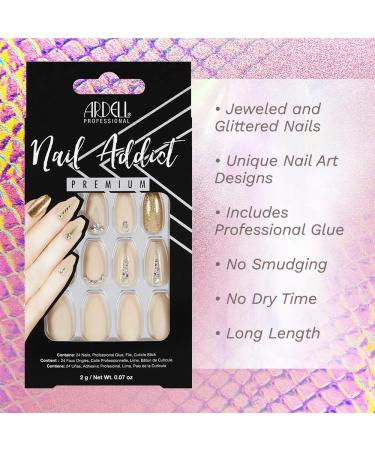 Ardell Nail Addict Premium Nude Jeweled 0.07 oz - Perfect Nail Enhancer - Buy Online on GoSupps.com