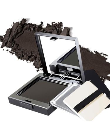 Root Touch Up Powder Hairline Powder Dark Brown Hair Root Colour Touch Up Quick Cover Grey Hair in Hair Regrowth Treatments for Root Concealer-(Black)