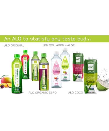 ALO Aloe Vera Juice Drink - Pomegranate & Cranberry, 16.9 fl oz (Pack of 12) - Plant-Based with Real Aloe Pulp - Buy Online on GoSupps.com