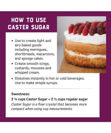 Judees Superfine Caster Sugar 2.5 lb - Gluten-Free and Nut-Free - Perfect for Baking and Simple Syrups - Made in USA - Buy Online on GoSupps.com