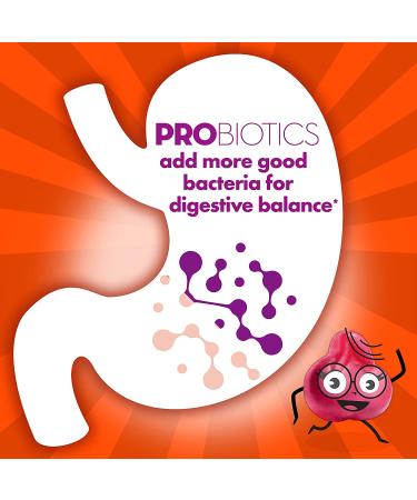 Kids Probiotic Gummies | Digestive Health | Prebiotic + Probiotic | Mixed Fruit Flavor | Low Sugar | 50 Count - Buy Online on GoSupps.com
