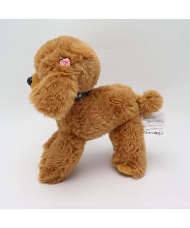 Heionia Teddy Dog Plush Toy - Kawaii Brown Poodle Cuddly Toy (20cm) | Perfect Gift for Kids & Girls | International Shipping Available - Buy Online on GoSupps.com
