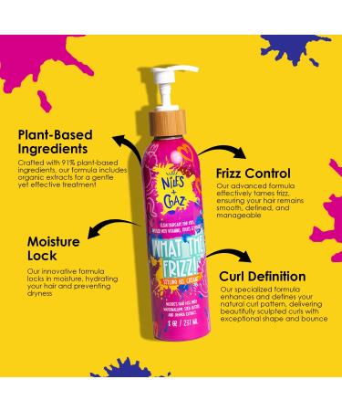 Niles and Chaz Kids Curl Refresher Bundle - Curl Refresher Spray & Gel Cream - Lightweight Reduces Frizz & Defines Curls - Paraben Silicone Sulfate Free - For Curly Coily Wavy Hair - Buy Online on GoSupps.com