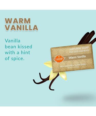 Lume Hypoallergenic Soap for Face and Body - Paraben, Phthalate, and Dye-Free - Safe for Sensitive Skin - Warm Vanilla Scent - Single Bar - Buy Online on GoSupps.com