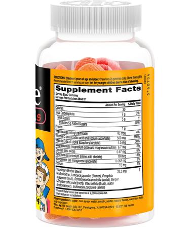 AirBorne Kids Immune Support Gummies - Assorted Fruit, Ages 4+, 63 Count - Buy Online on GoSupps.com