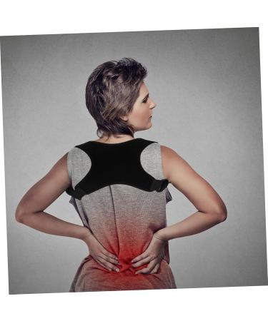 SOLUSTRE Belt Shoulder Rest Brace Holder Posture Straps for Men Support Belt Polyester Black - Buy Online on GoSupps.com