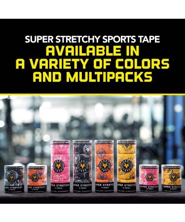 Super Stretchy Thumb Tape for Weightlifting & Cross Training - 15 Ft Black 2-Pack - Flexible Gym & Athletic Finger Wrap - Buy Online on GoSupps.com