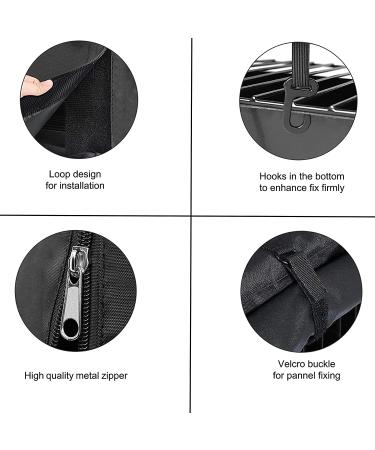 Waterproof Double Door Dog Crate Cover - Universal Fit for 48 Wire Crate - Black, 48L x 30W x 33H - Buy Online on GoSupps.com