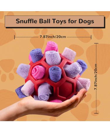 Shop Larimuer Sniffing Ball for Dogs | Interactive Portable Toy for Small to Medium Dogs | Red & Purple Sniffing Car Toy - Buy Online on GoSupps.com