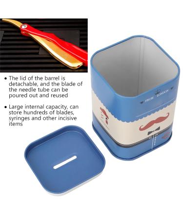 Razor Bank: Safe Storage for Used Double-Cut Razor Blades | Blade Disposal Suitcase | Blue Beard Edition - Buy Online on GoSupps.com
