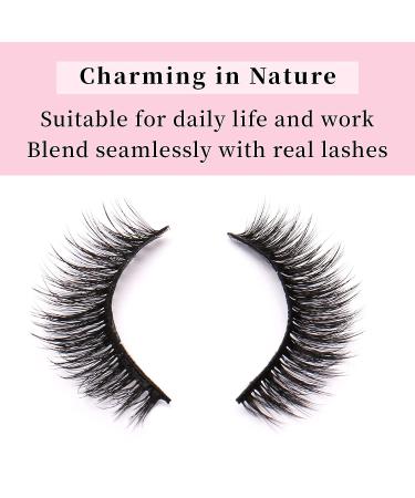 6D Thick Faux Mink False Lashes - 10 Pairs | Handmade Natural Look & Reusable Fluffy Volume | Short-Thick Style - Buy Online on GoSupps.com