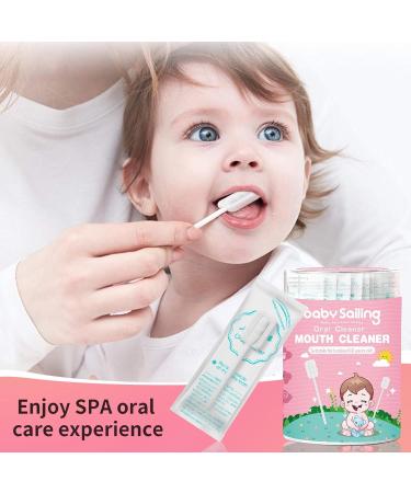 Fulenyi Mouth Cleaner for Babies - 30 Pieces Tongue Gauze Cleaners | Portable Oral Care & Flexible Toothbrush - Buy Online on GoSupps.com